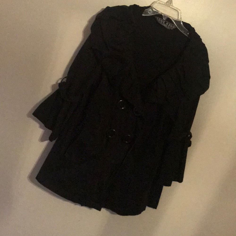 Women black jacket casual